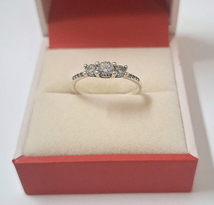 Pandora Clear Three-Stone Ring