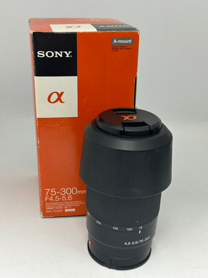 Sony 75-300mm Telephoto Lens F4.5-5.6 for Sony A-Mount SAL75300