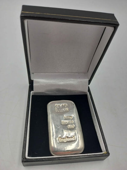 SMP 100g Bullion Fine Silver Cast Bar 999 With Box