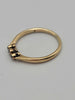 18ct Yellow Gold Cubic Zirconia Trilogy Ring – Size O – 2.08g