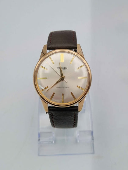 Vintage Seiko 1960's Sportsmatic 21 Jewels Manual Watch - Leather Strap - Unboxed