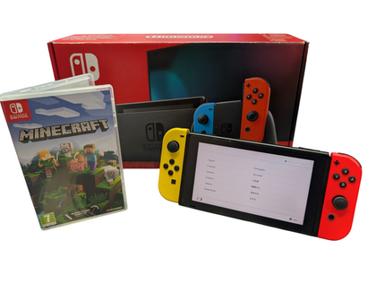 NINTENDO SWITCH BOXED WITH MINECRAFT