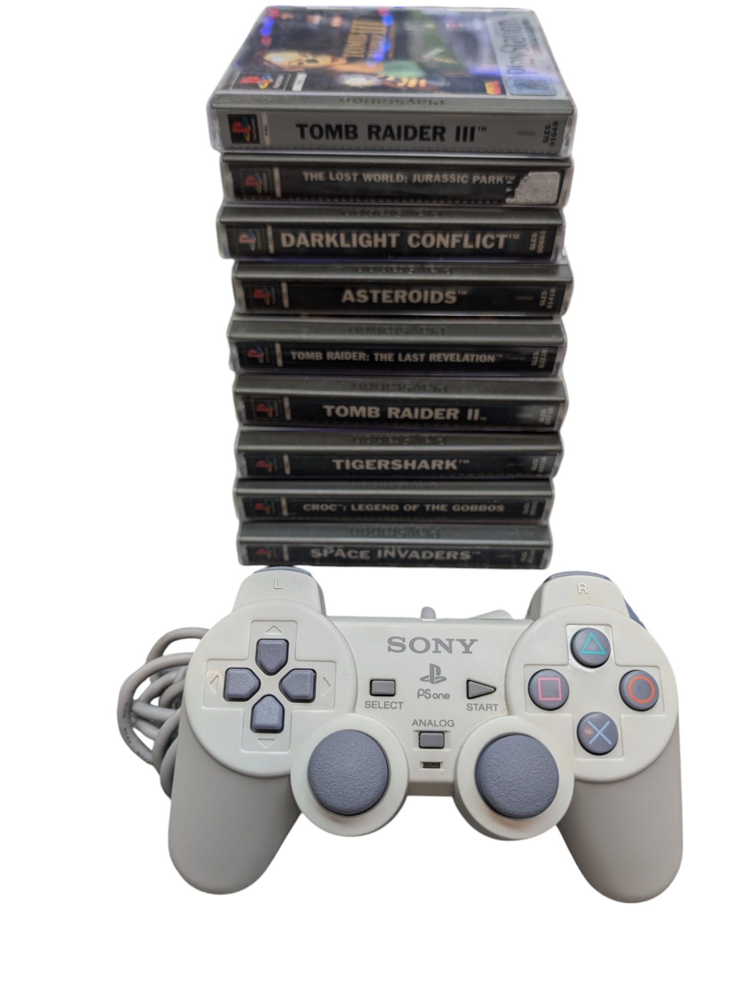 PlayStation newest (PS1) console with 9 games