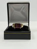 14ct Gents Gold Garnet Ring, Red stone ( Size O ) 6.59g - ** Hallmarked **