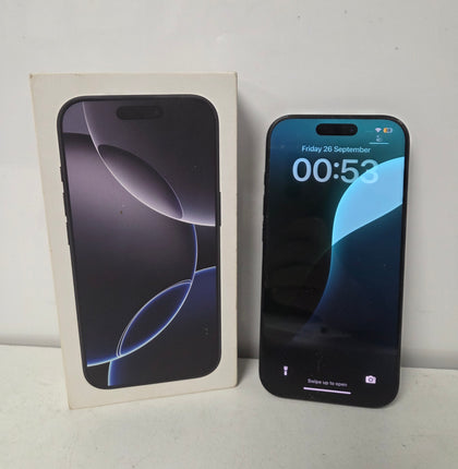 Apple iPhone 16 pro 128gb titanium unlocked 94% Battery Health