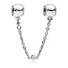 Pandora Embossed Hearts Safety Chain