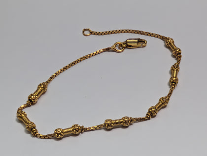 22ct Gold Dumbell Bracelet