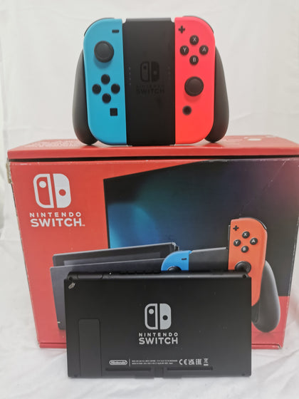 Nintendo Switch Console - Neon Red / Neon Blue , ALL CONTENTS INCLUDED *GREAT CONDITION*.