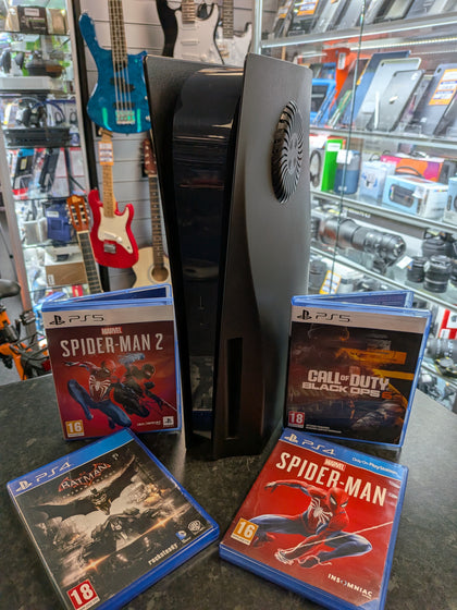 Sony Ps5 Disc Version Console With 4 Games