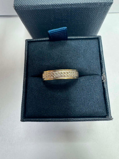2.4g 9ct Gold Band Ring - Size P - **Hallmarked**