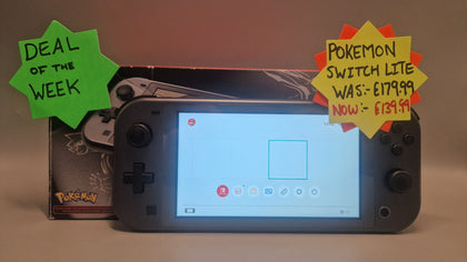 Nintendo Switch Lite Console, 32GB Dialga & Palkia Black, Boxed