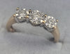 9ct Yellow Gold 3 Stone Diamond Ring Size "N"