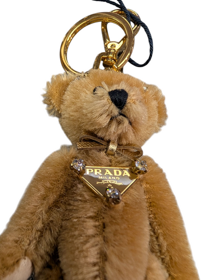 Prada keyring bear Bianco boxed