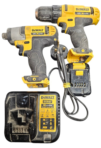 DeWalt Driver Set (DCD710 & DCF815) with 1.3Ah battery and charger