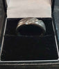9ct White Gold Ring with Clear Stones - Size R - 6.23g