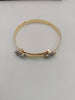 9k Gold  children's Bangle 4.20G Hallmarked(375)&Tested 5CM Width