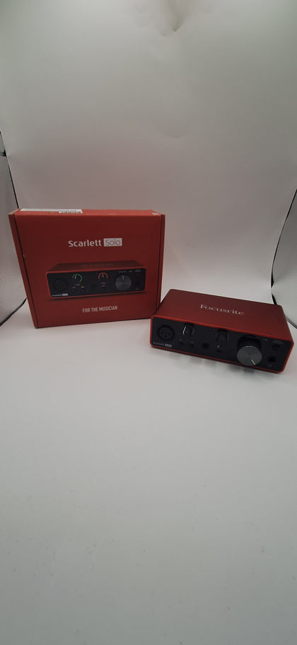 Focusrite Scarlett Solo 3rd Gen Audio Interface (USB), Boxed, B