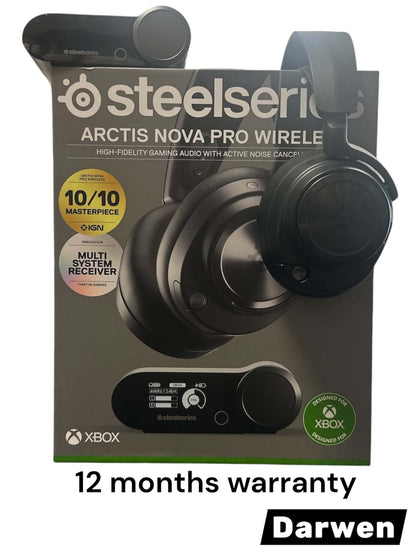 SteelSeries Arctis Nova Pro Wireless Xbox - Multi-System Gaming Headset (Xbox & PC / Switch + Bluetooth)