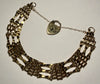 9CT Gold Multi-Row Gate Bracelet with Heart Clasp