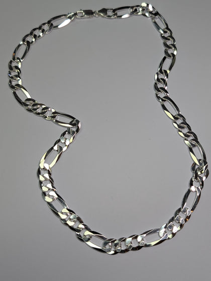 BRAND NEW SILVER 925 HEAVY FIGARO CHAIN