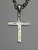 Silver Chain & Cross 24"