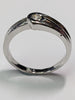 18CT White Gold Overlap Ring