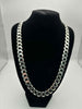 **BRAND NEW** 925 silver curb style chain with pendent 90.92G 23''