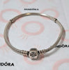 Pandora Moments Barrel Clasp Snake Chain Bracelet 19cm