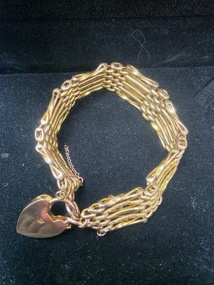 9CT GOLD BRACELET 8'' IN LENGTH 23.5G
