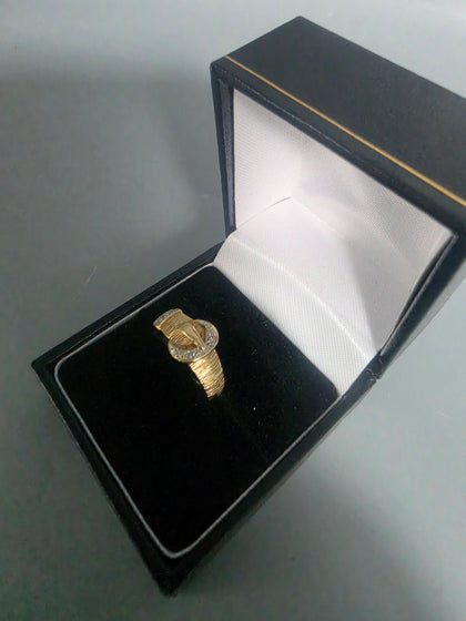 9CT Gold Buckle Ring 2.8G HM