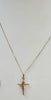 9ct Gold Necklace  with cross 20"