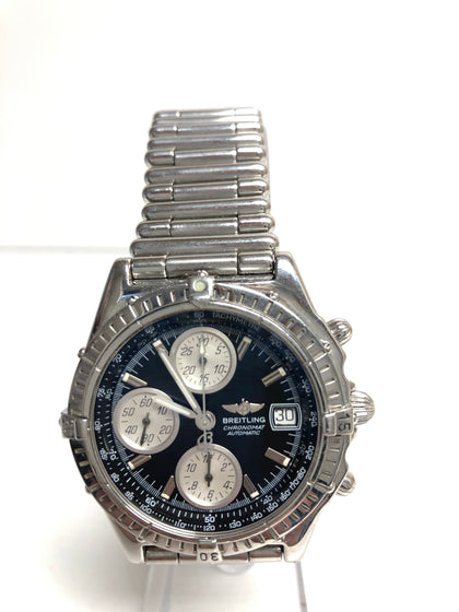 Breitling Chronomat A13350 Chronograph Black Dial Automatic Watch