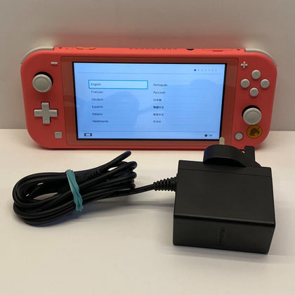 Nintendo Switch Lite Handheld Console in Coral