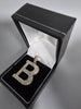 9ct Gold B Pendent 375 4.5G 40mm in length £200