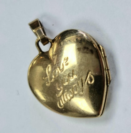 9ct Gold Love You always Locket