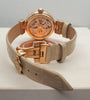 **SALE** ProjectD London Ladies Swiss Made Automatic Crystal Leather Watch (PDS004/A/18)