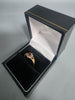 9ct GOLD RING RED STONE 375 2.2G Size L