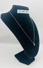 9CT WHITE GOLD, 375 HALLMARKED, 20’’ CHAIN W/ STONE, 3.86G, BOXED