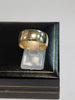 9ct Yellow Gold Wide Band Ring - Size R - 4.62g - Hallmarked