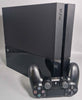 Sony PlayStation 4 Console, 500GB Black, With Leads And One Controller *crack on right side of case and front left.*