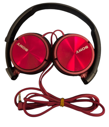 Sony Wired Headphones Red 