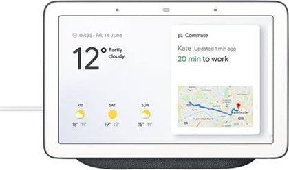 Google Nest Hub - Chalk Grey, B