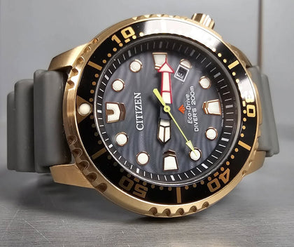 Citizen Mens Promaster Diver Eco-Drive Black Watch BN0163-00H