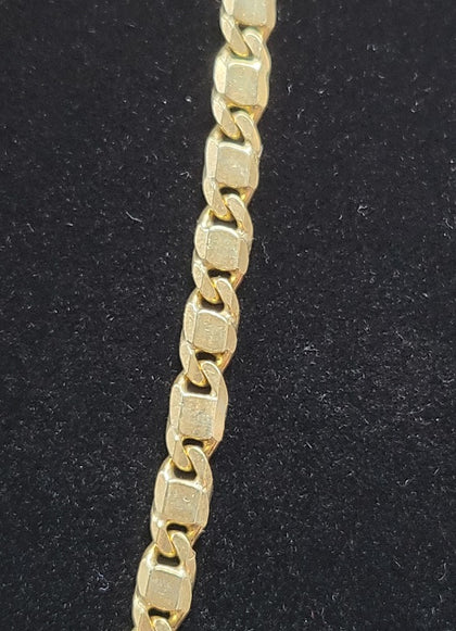 18ct Yellow Gold Anchor Link Chain - 31.49G - 23
