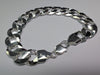 New Silver Curb 9.5” Bracelet