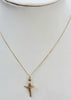 9ct Gold Necklace with cross 18"