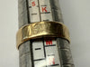 9ct yellow gold wedding ring with pattern size L 1/2