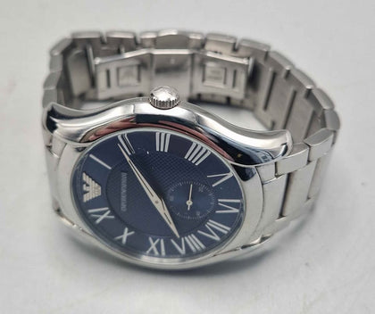 MENS ARMANI BLUE FACE WATCH *BOXED*