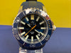 Alpha Horizon Men's Watch, Blue | Dive Watch | Blue Rubber | 31mm | Swiss Made Movement | Blue & Orange Tritium | 300M Water Resistant