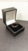 375 9CT HALLAMRKED, YELLOW GOLD, BAND DESIGN, SIZE:T, 2.7G, PRE OWNED, BOXED